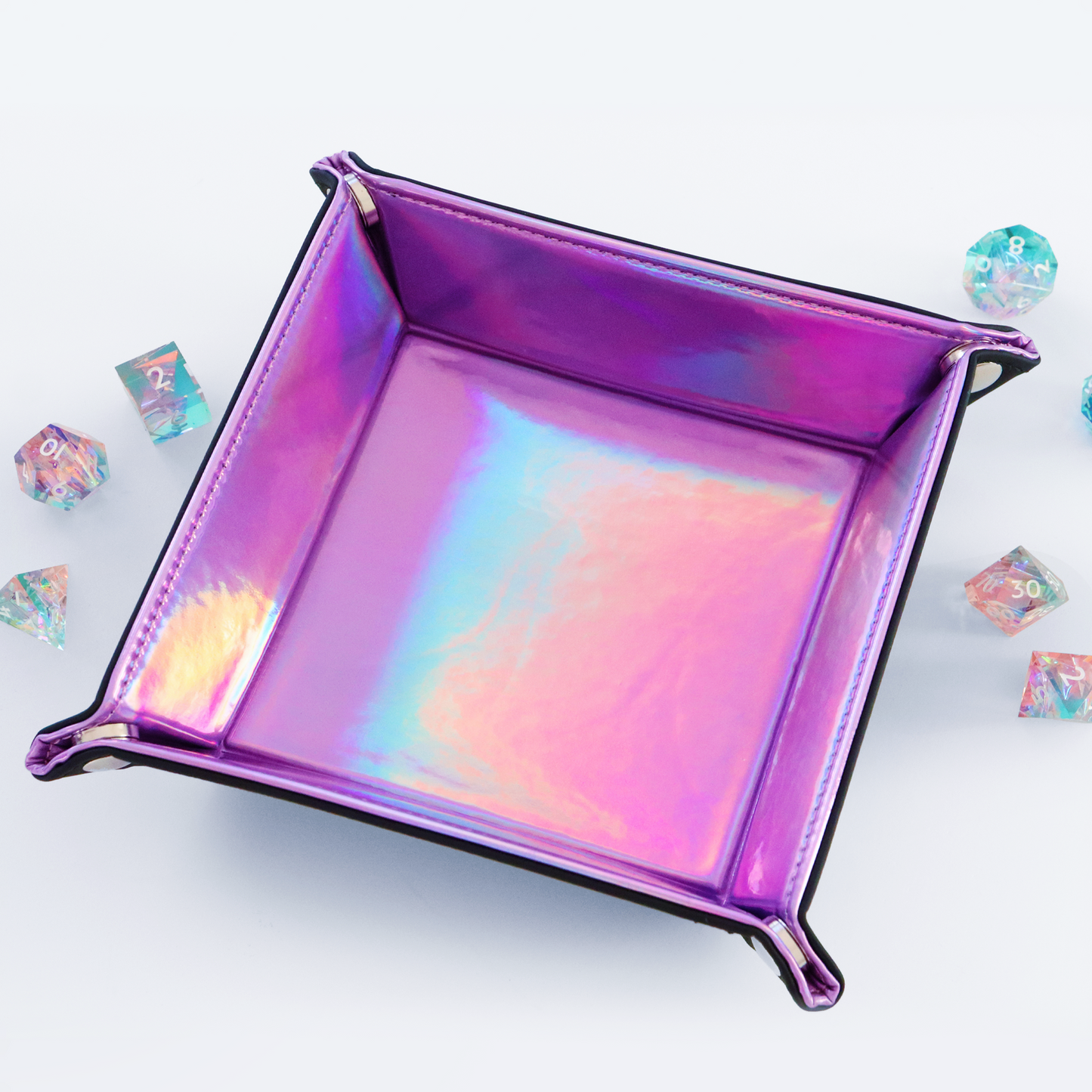 Holographic Purple Dice Tray