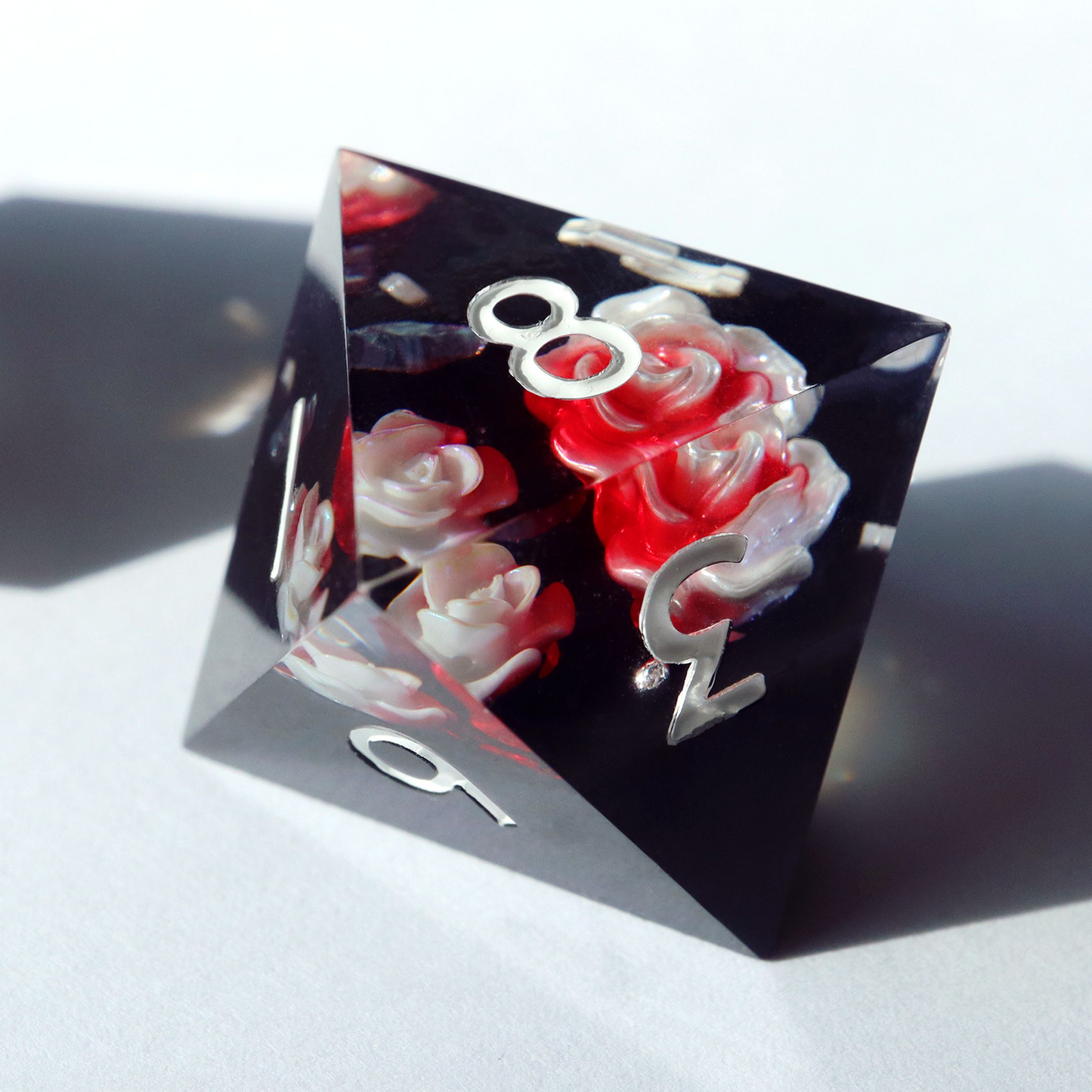 Unloved - handmade sharp edge 7 piece dice set