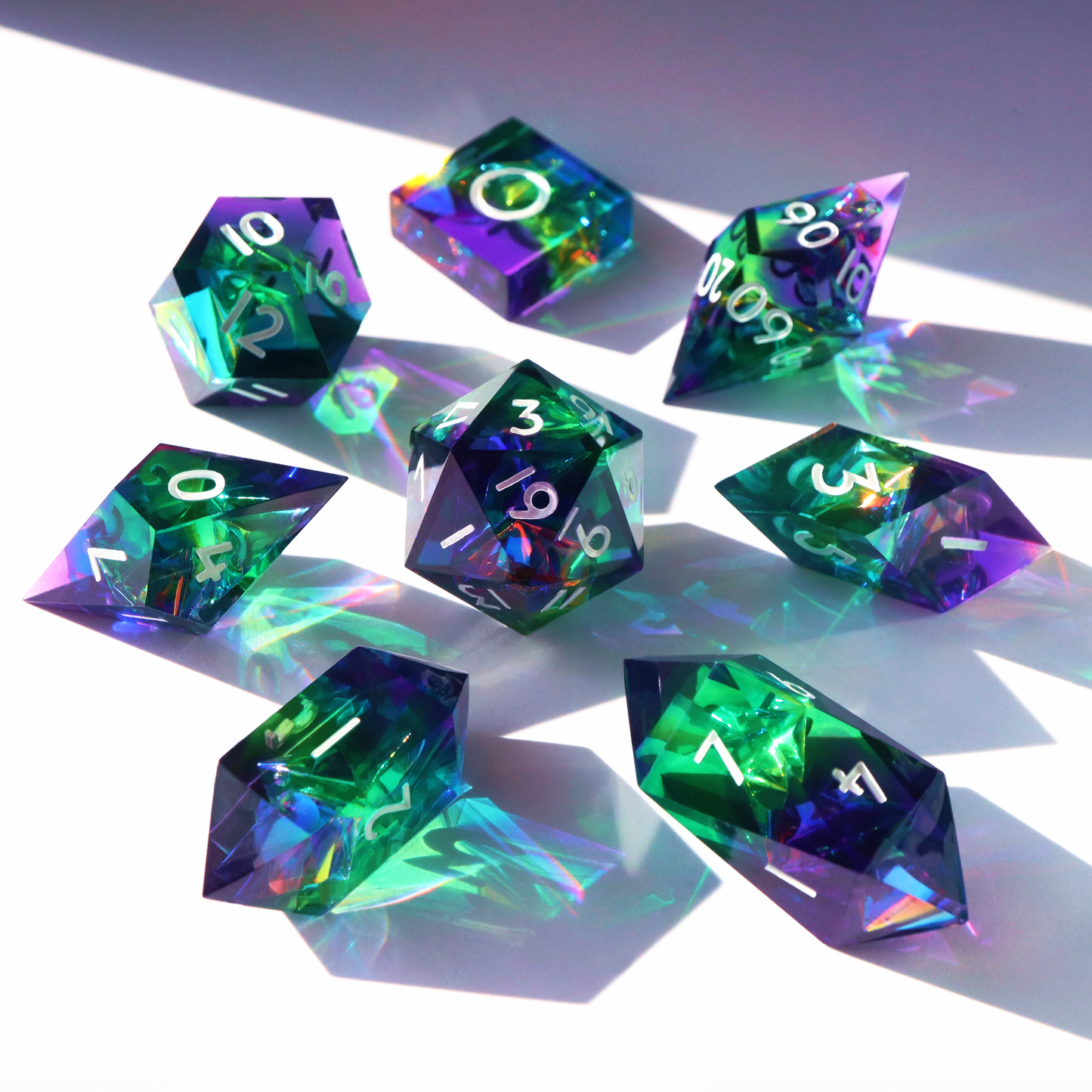 Phantasmal Fluorite 8 pc Crystal Set