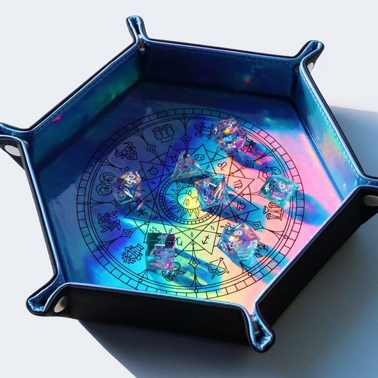 Astrology Circle Holographic Dice Tray