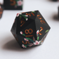 Baroque Blossoms - hand-painted & handmade single d20