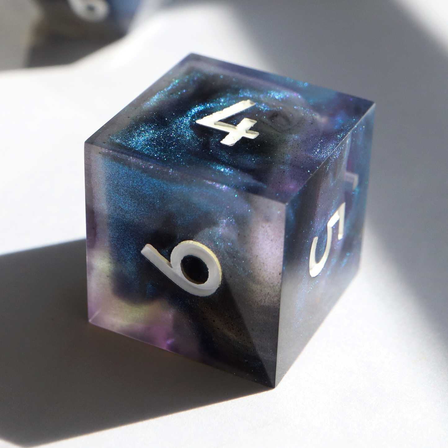 The Premonition - handmade sharp edge 7 piece dice set